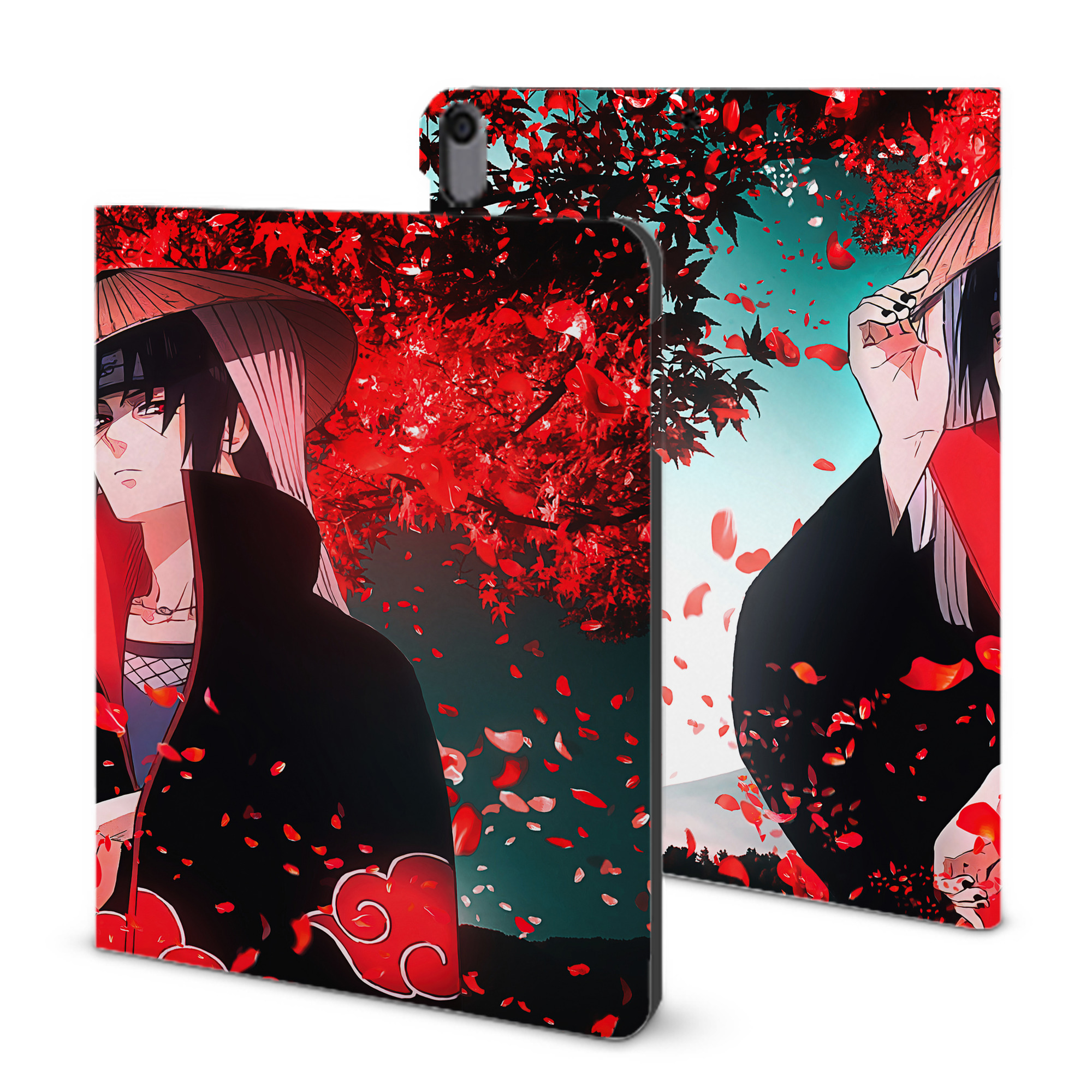 （画像用） NARUTO -ナルト- NARUTO -ナルト- 疾風伝 IPad ケース ブック型 PUレザー TPU 耐衝撃 軽量 薄型 ペン収納なし 全面保護 IPad 各モデル対応